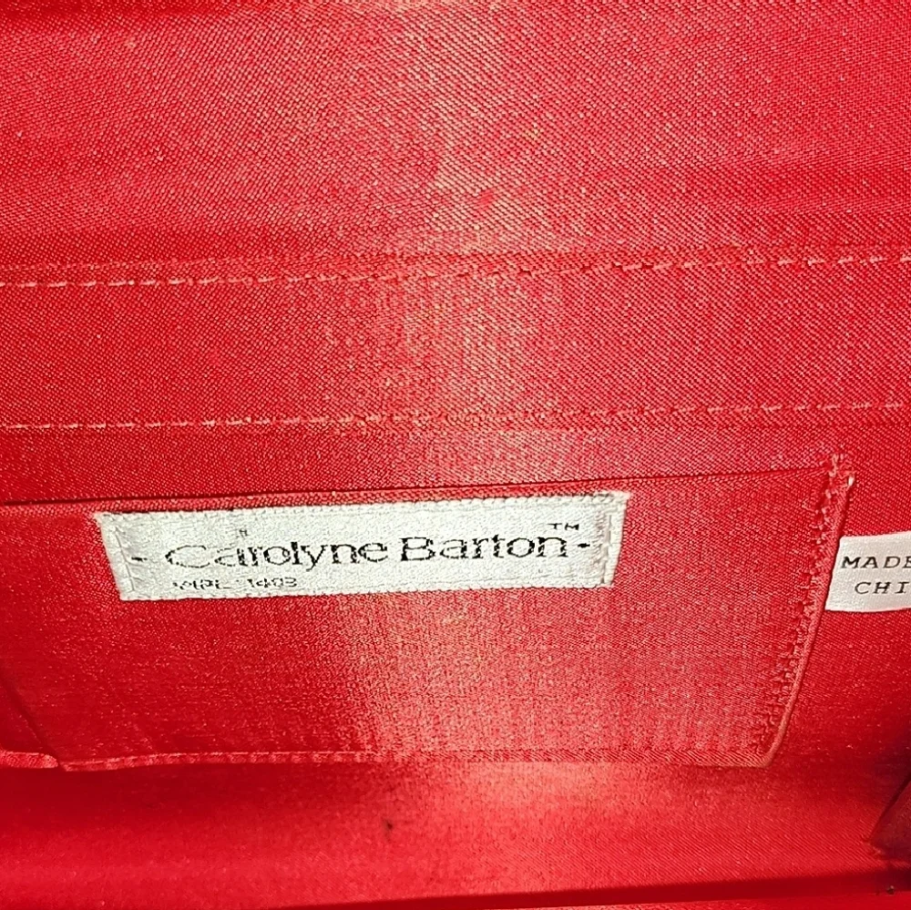 Carolyn Barton Red Crossbody Bag Compact Shoulder Purse